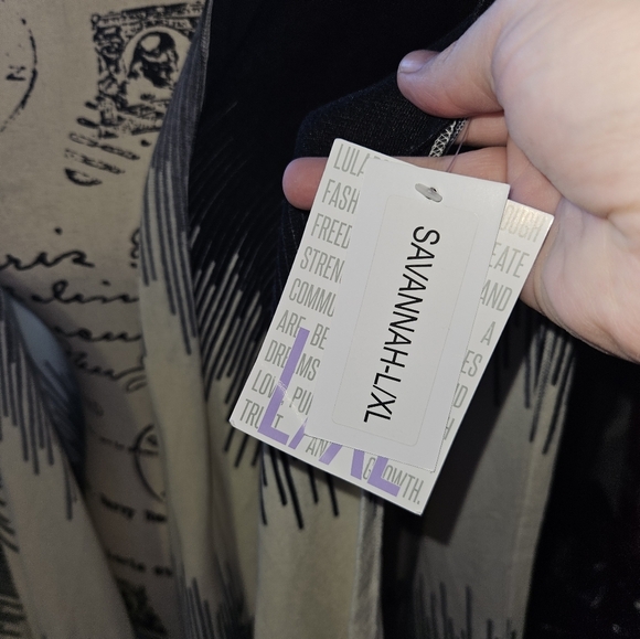 LulaRoe Womans Multicolored Savannah Kaftan Wrap Size L/Xl NWT - Picture 2 of 11